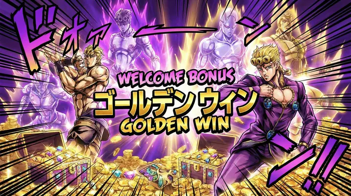 Bônus de Boas-Vindas 111bet - Tesouro dourado com personagens épicos celebrando vitória